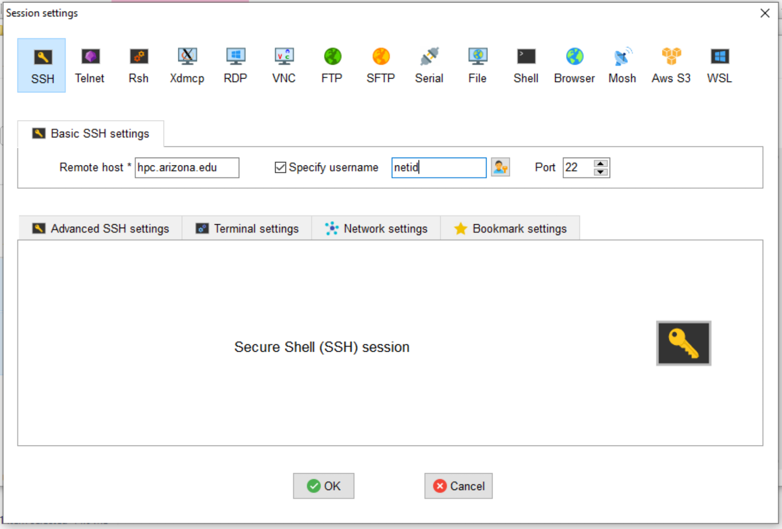 MobaXterm SSH
