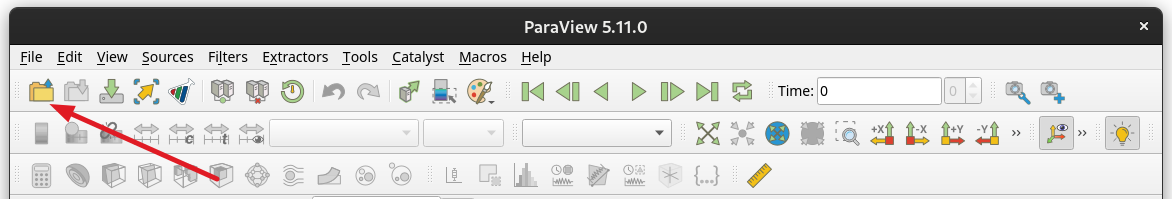 ParaView open file