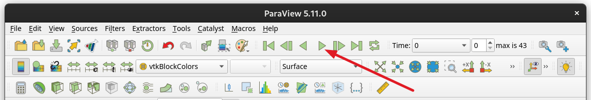 ParaView play animation